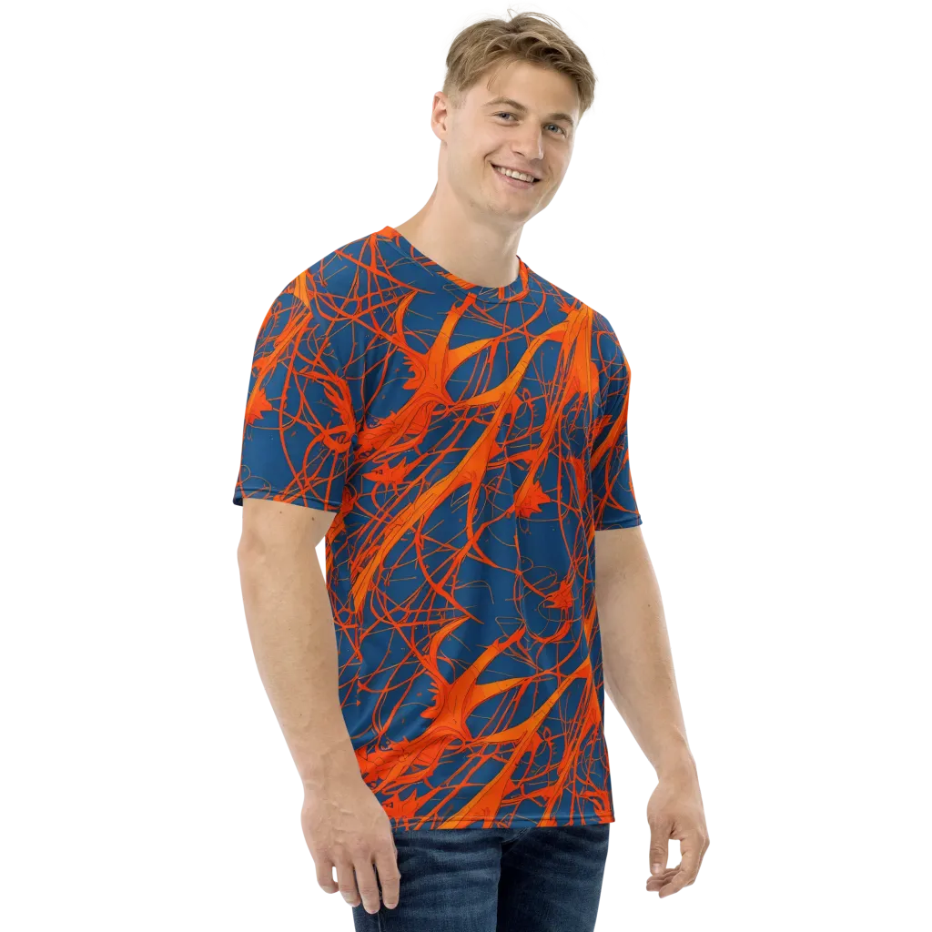 Nautical Ember on Men's Crew Neck T-Shirt — Right