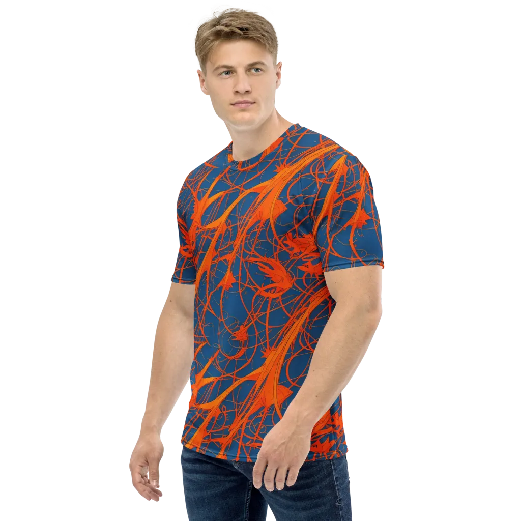 Nautical Ember on Men's Crew Neck T-Shirt — Left