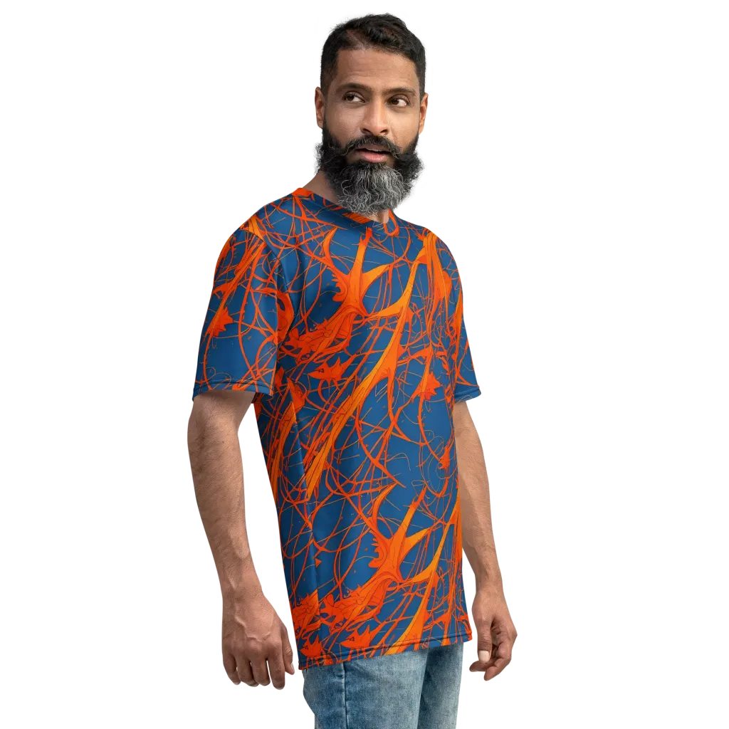 Nautical Ember on Men's Crew Neck T-Shirt — Right