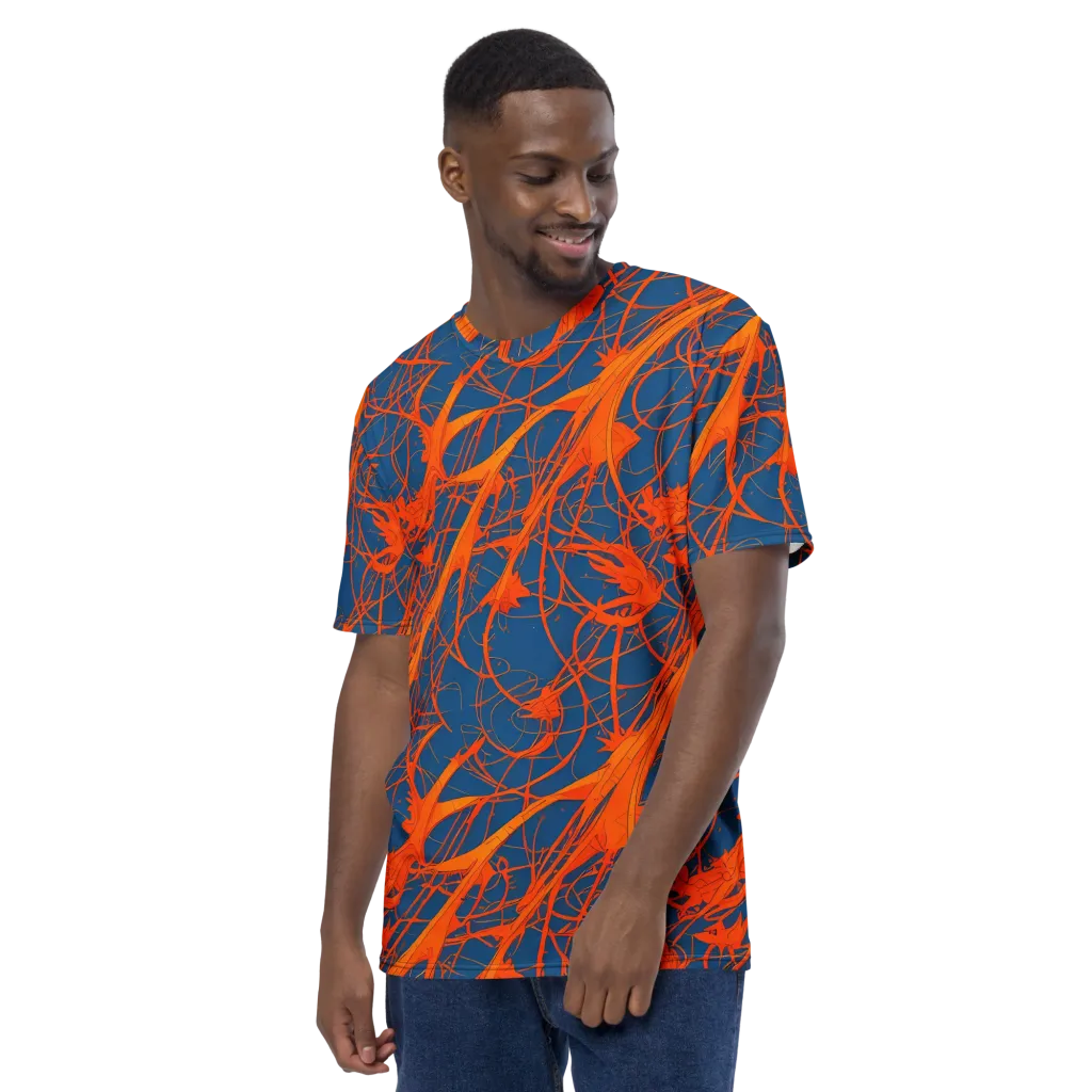 Nautical Ember on Men's Crew Neck T-Shirt — Left