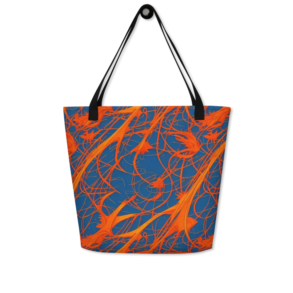 Nautical Ember on Large Tote Bag W/ Pocket — Front