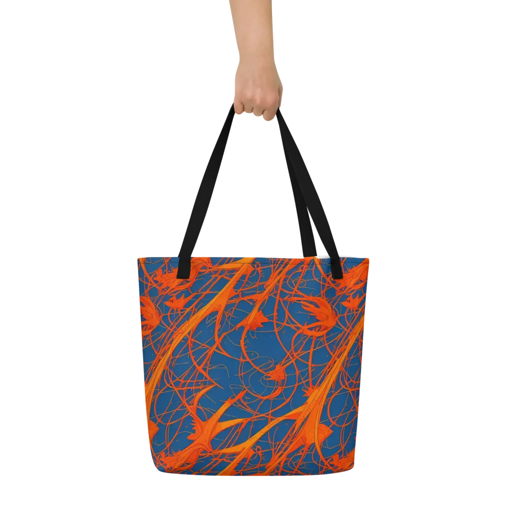 Nautical Ember on Large Tote Bag W/ Pocket — Front