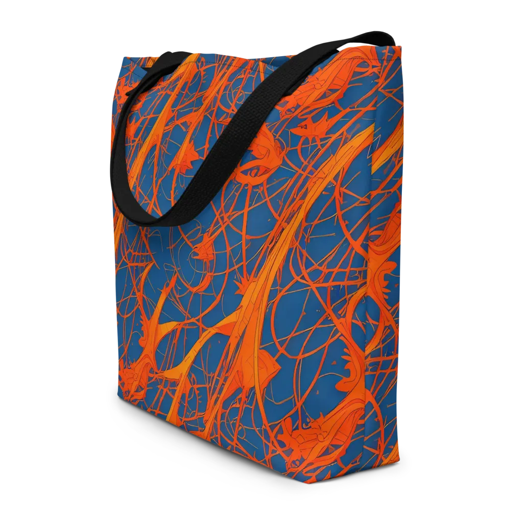 Nautical Ember on Large Tote Bag W/ Pocket — Front