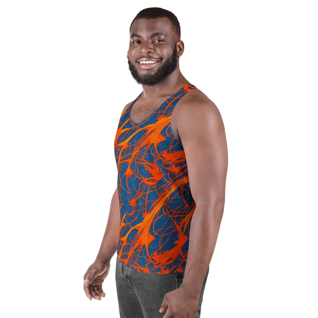Nautical Ember on Men's Tank Top — Left Front