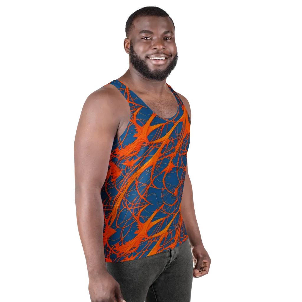 Nautical Ember on Men's Tank Top — Right Front