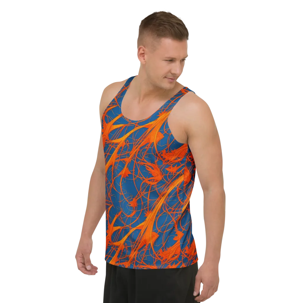Nautical Ember on Men's Tank Top — Left Front