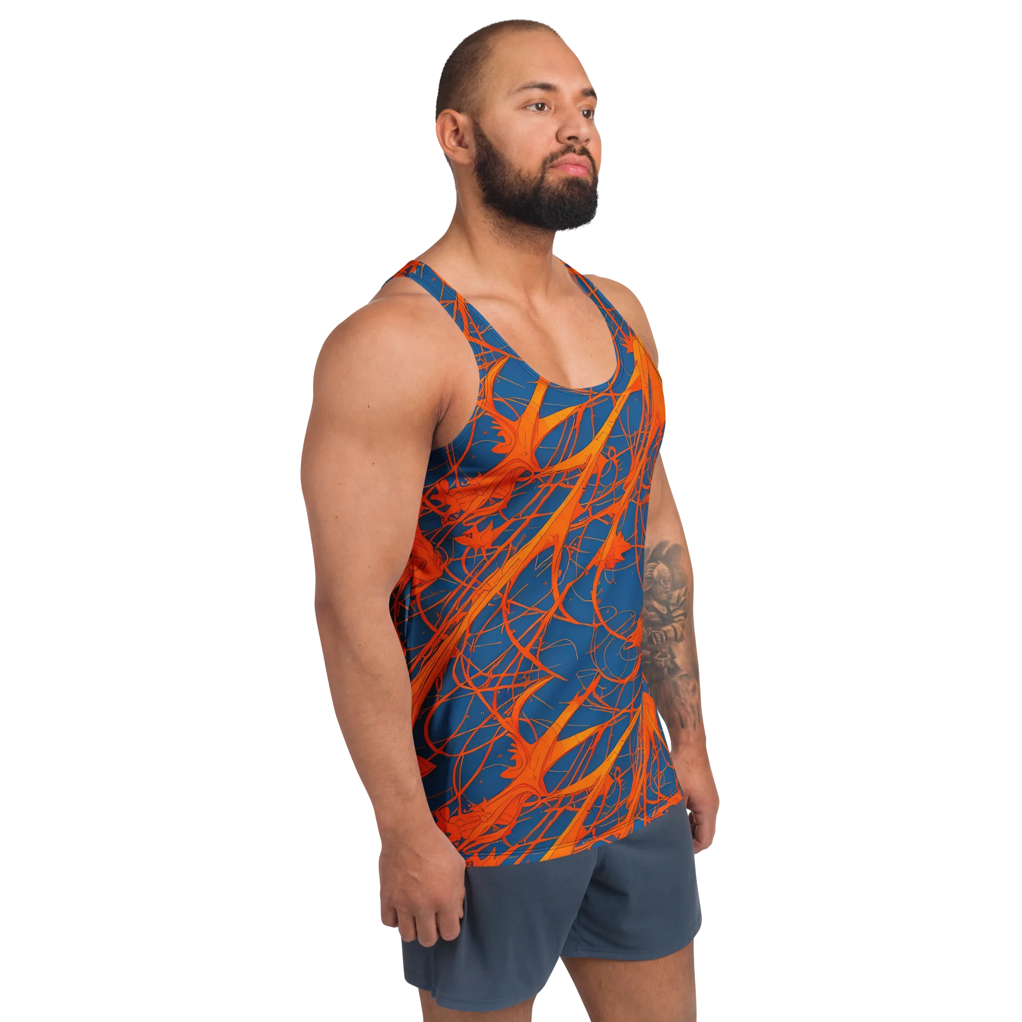 Nautical Ember on Men's Tank Top — Right Front
