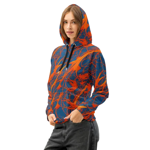 Nautical Ember on a Cotton Hoodie