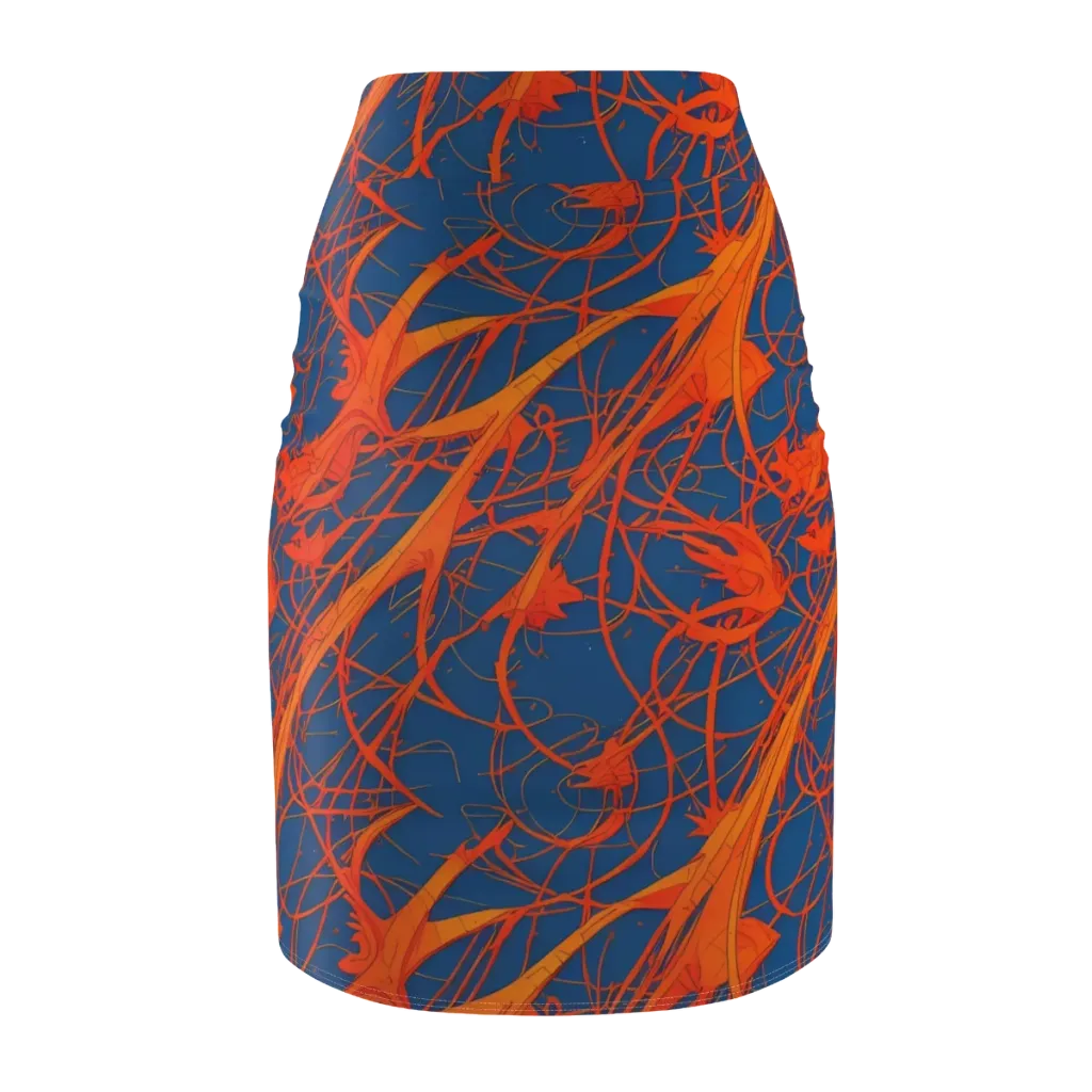 Nautical Ember on Pencil Skirt — Back