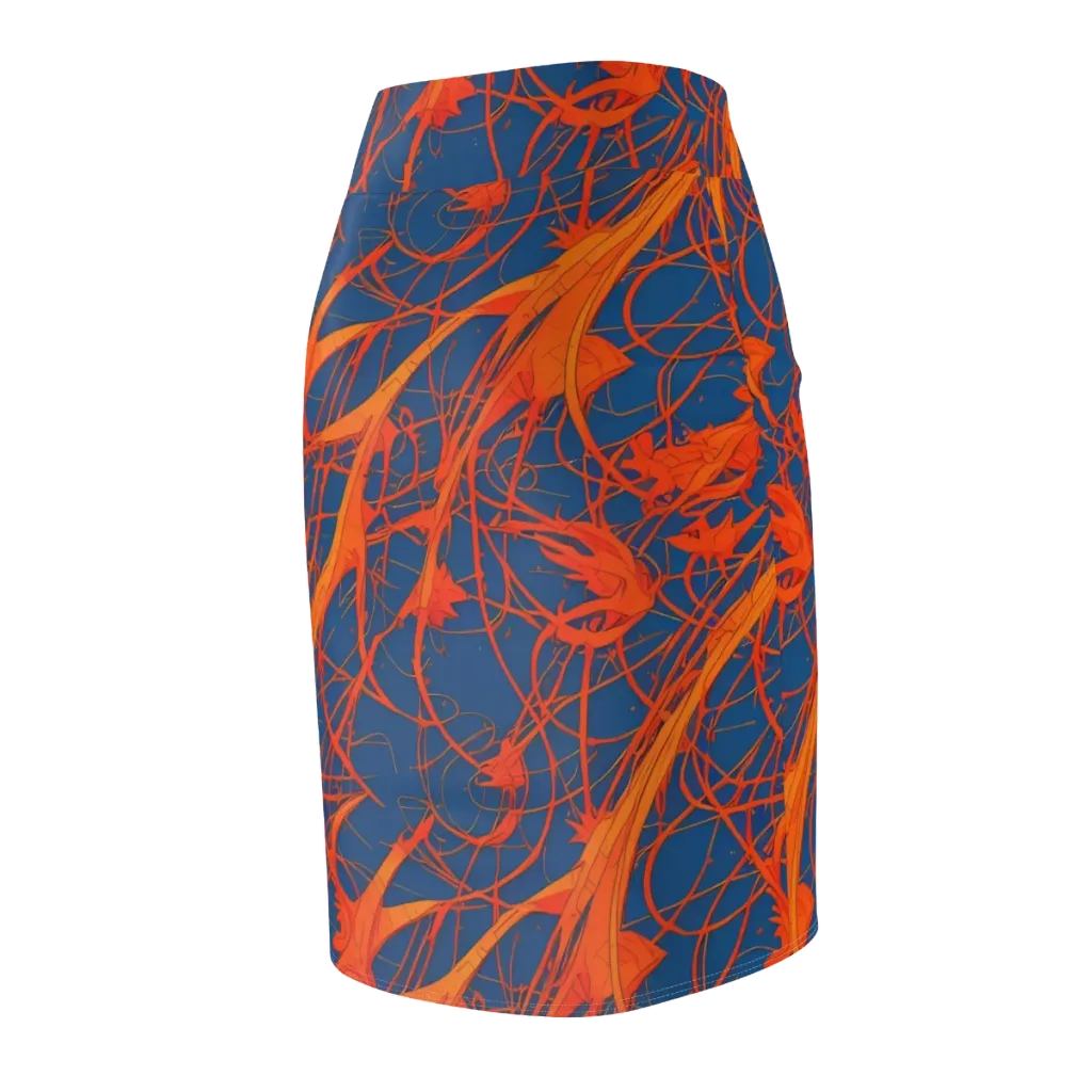 Nautical Ember on Pencil Skirt — Back Side