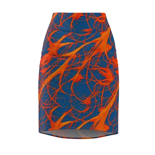 Nautical Ember on a Pencil Skirt
