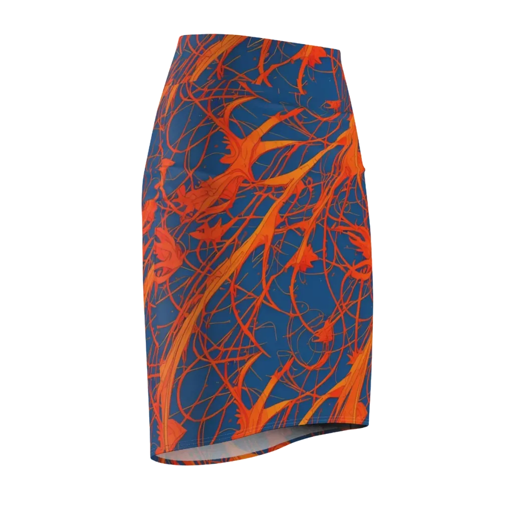 Nautical Ember on Pencil Skirt — Front Side