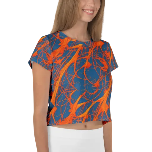 Nautical Ember on a Crop Tee