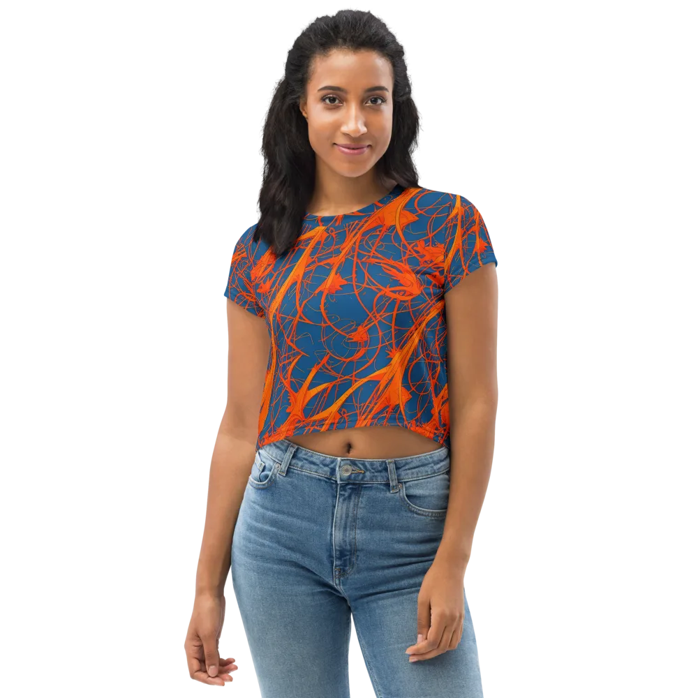Nautical Ember on Crop Tee — Front