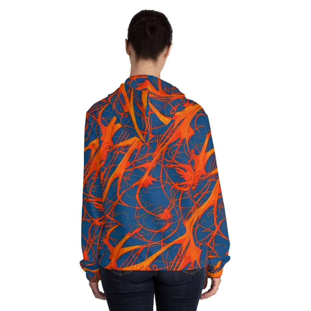 Nautical Ember on Women's Full-Zip Hoodie — Back On Person