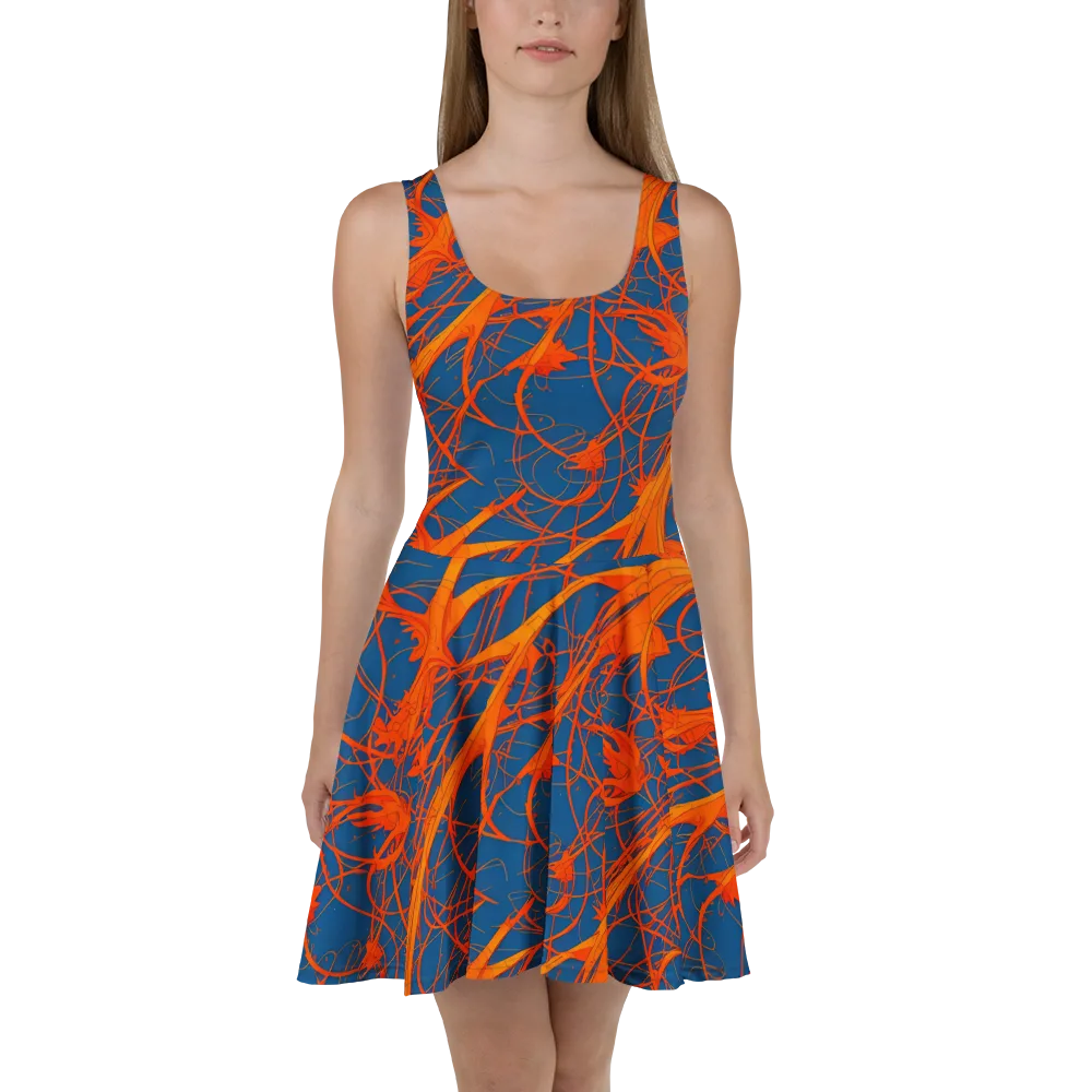 Nautical Ember on Skater Dress — Front