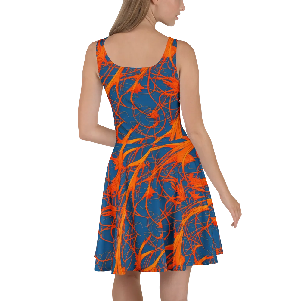 Nautical Ember on Skater Dress — Back