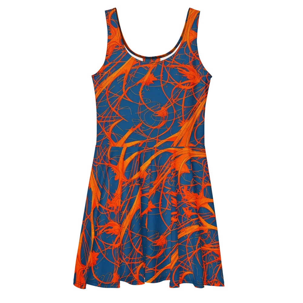 Nautical Ember on Skater Dress — Front