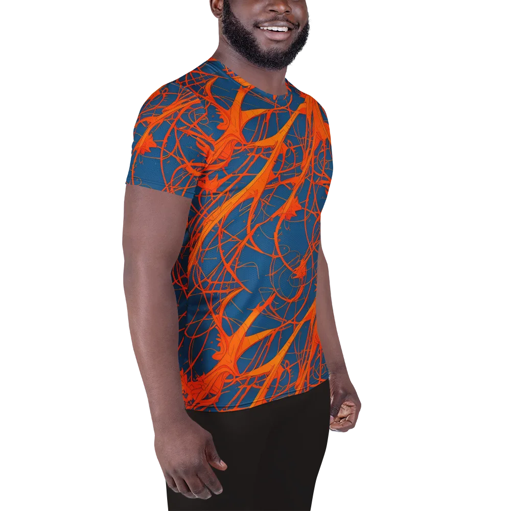 Nautical Ember on Men's Athletic T-Shirt — Right