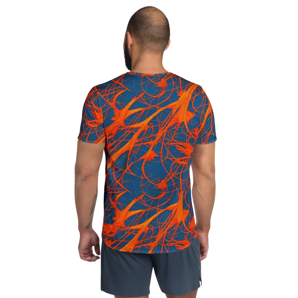 Nautical Ember on Men's Athletic T-Shirt — Back