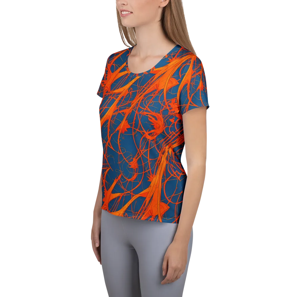 Nautical Ember on Women's Athletic T-Shirt — Left