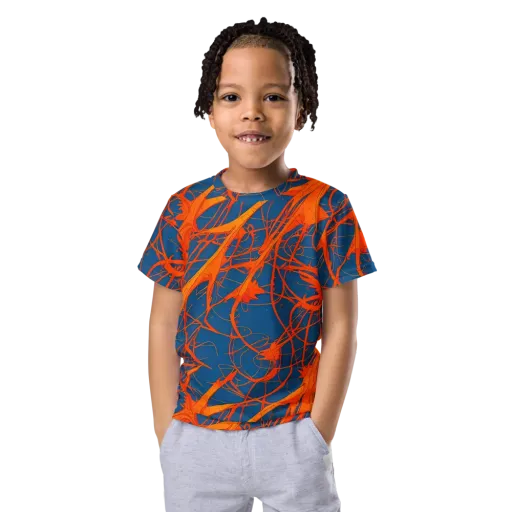 Nautical Ember on a Kids Crew Neck T-Shirt