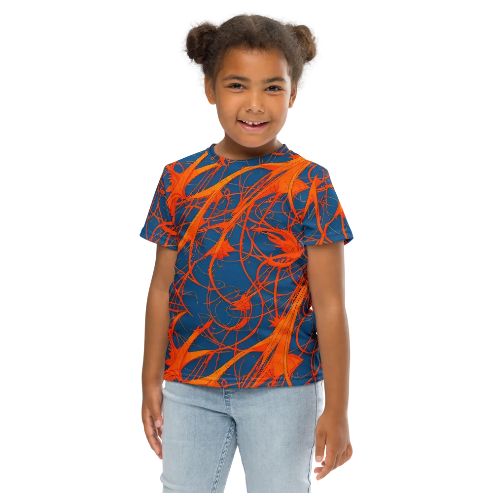 Nautical Ember on Kids Crew Neck T-Shirt — Front