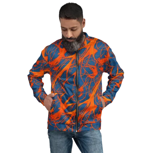 Nautical Ember on a Bomber Jacket