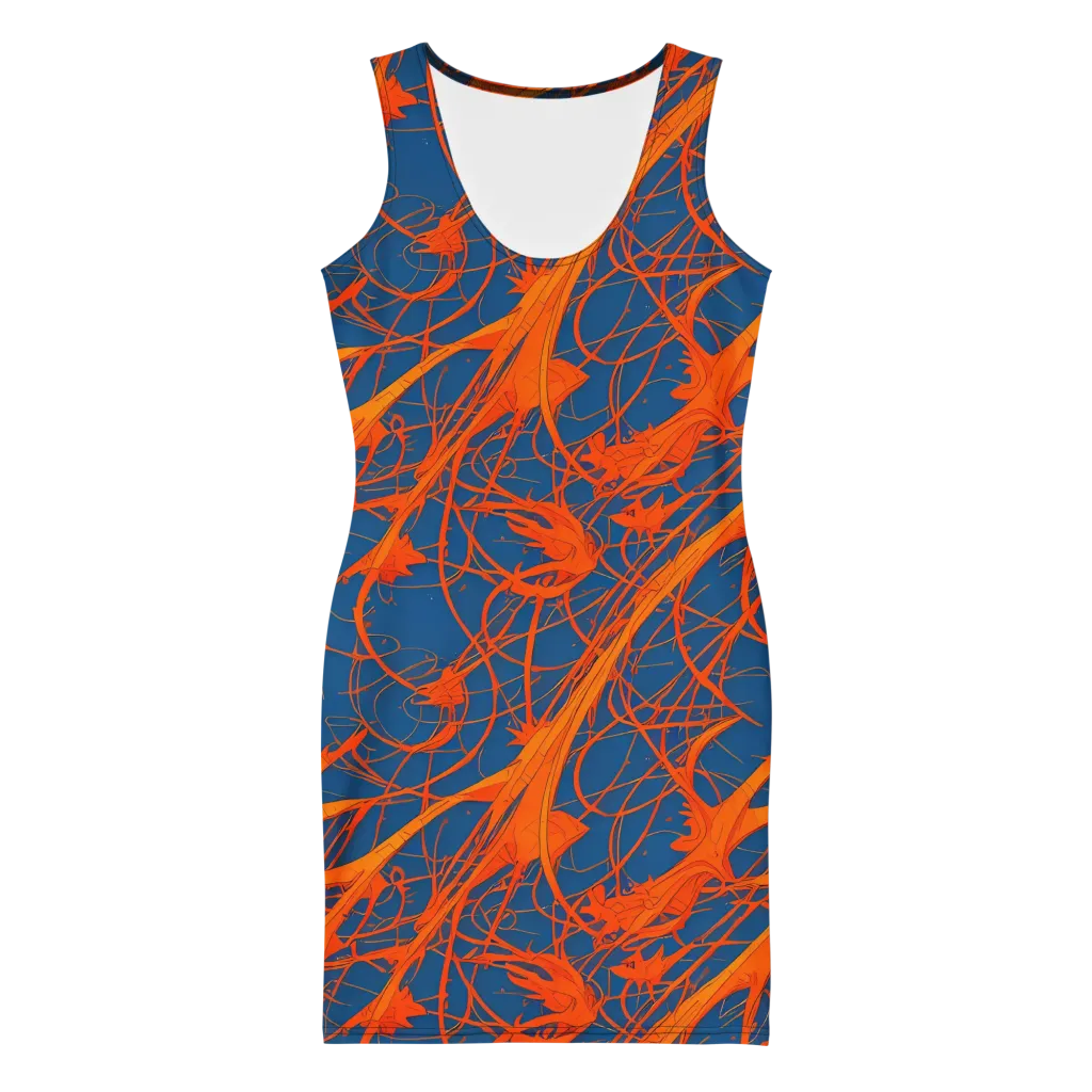 Nautical Ember on Bodycon Dress — Front