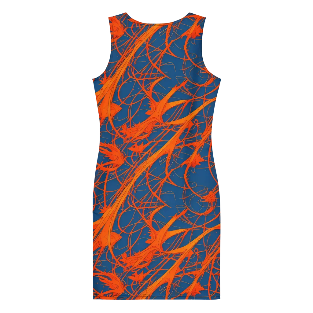 Nautical Ember on Bodycon Dress — Back