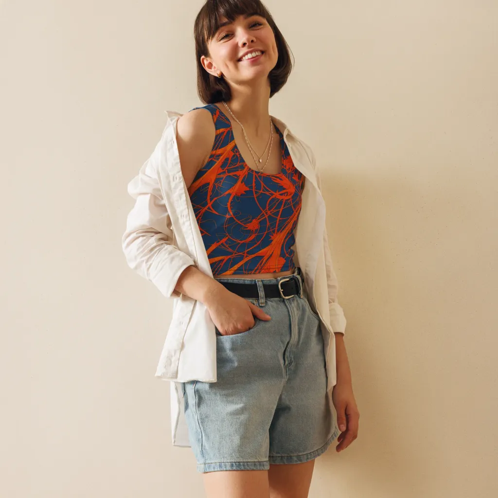 Nautical Ember on Crop Top — Front