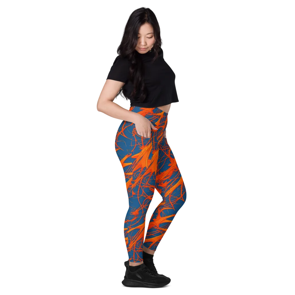 Nautical Ember on Leggings with Pockets — Right
