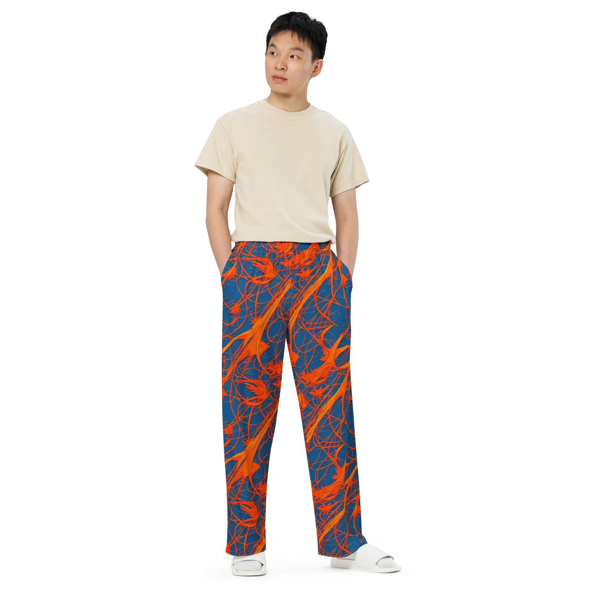 Nautical Ember on Wide-Leg Pants — Front