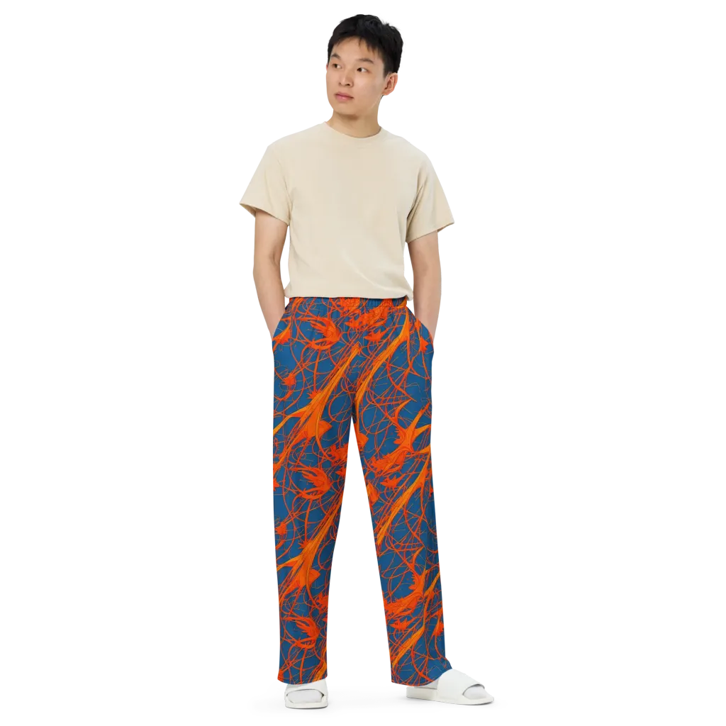 Nautical Ember on Wide-Leg Pants — Front