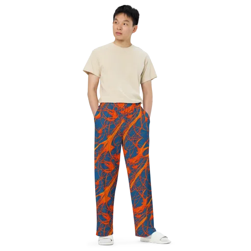Nautical Ember on a Wide-Leg Pants