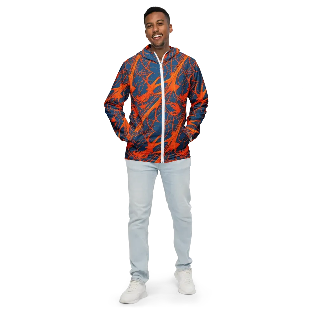Nautical Ember on Men's Windbreaker — Front