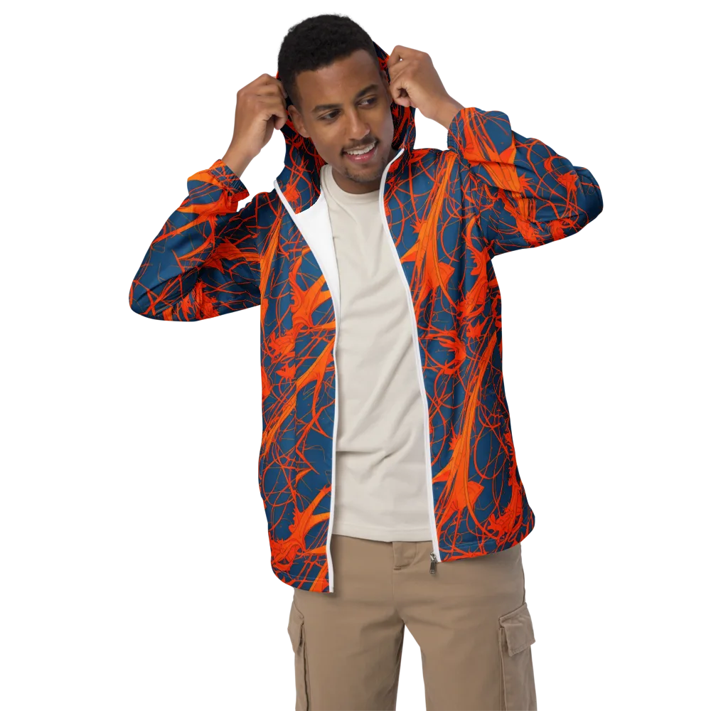 Nautical Ember on Men's Windbreaker — Front