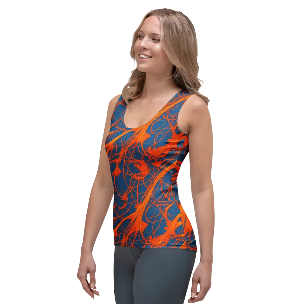 Nautical Ember on Women's Tank Top — Left Front