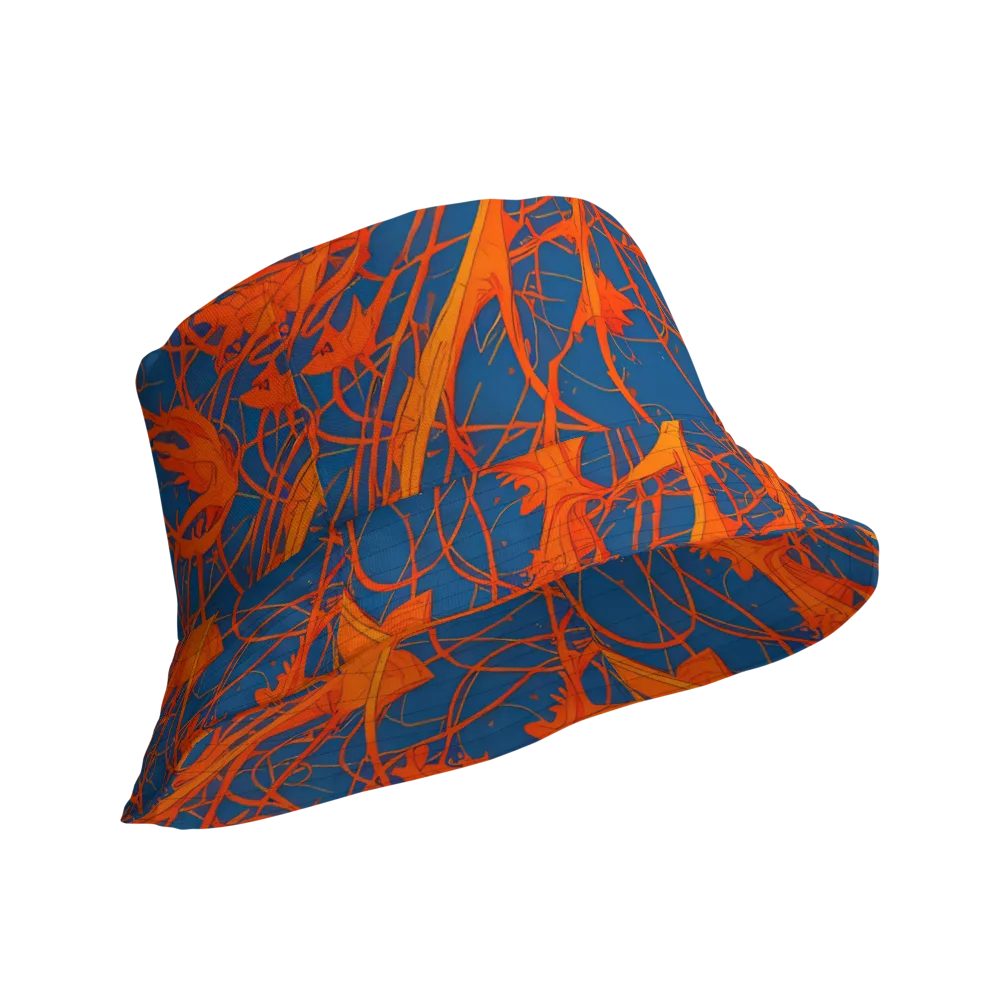 Nautical Ember on Reversible Bucket Hat — Product details Outside