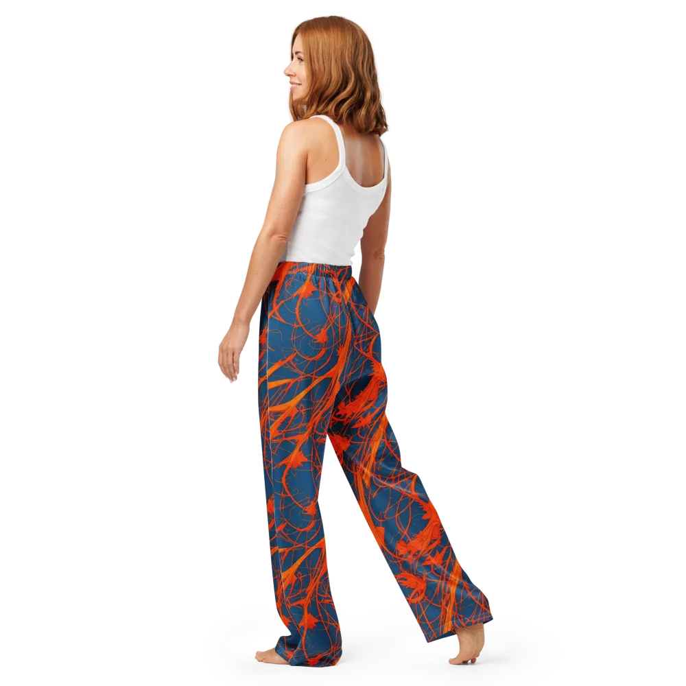 Nautical Ember on Women's Pajama Pants — Back