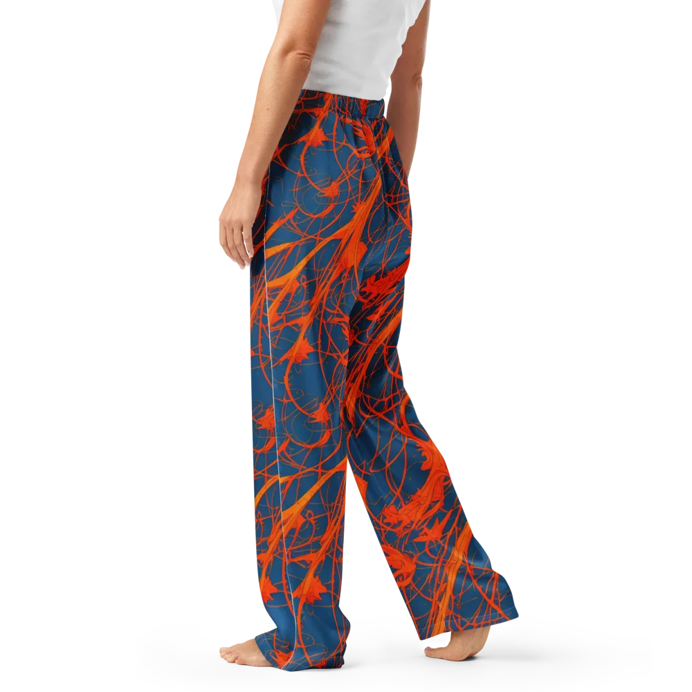 Nautical Ember on Women's Pajama Pants — Left