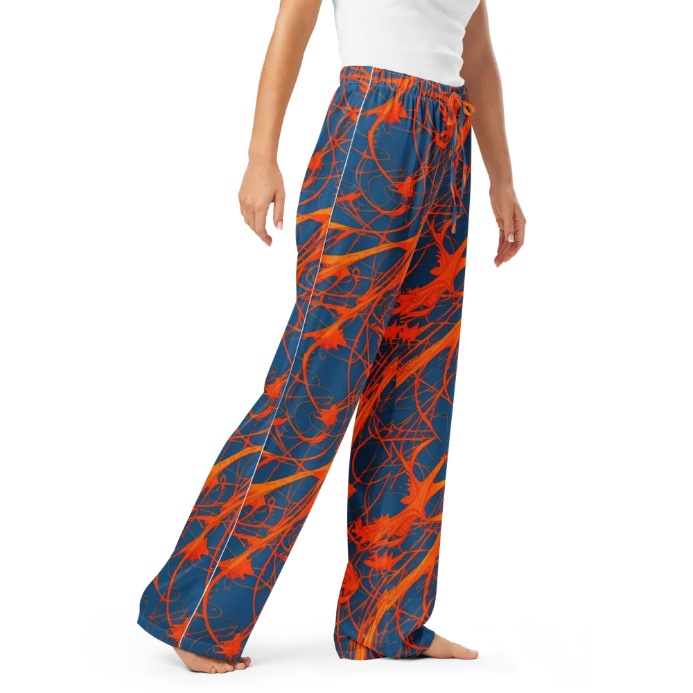Nautical Ember on Women's Pajama Pants — Right Front