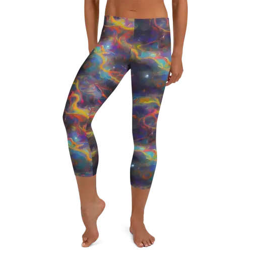 Beloeil Dreamscape on a Capri Leggings