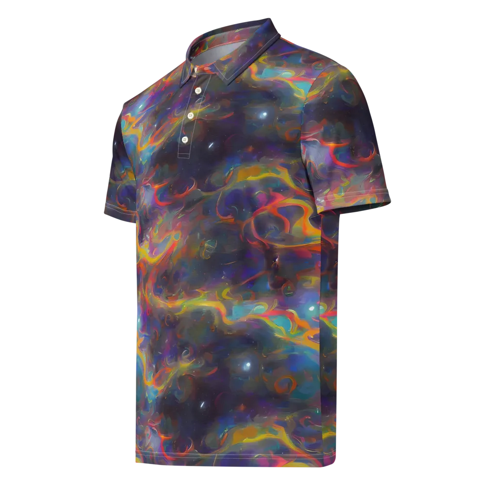 Beloeil Dreamscape on Men's Slim Fit Polo Shirt — Left Front