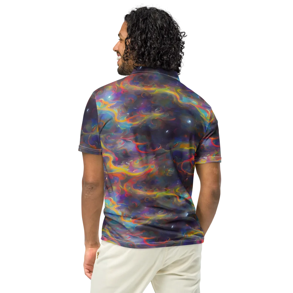 Beloeil Dreamscape on Men's Slim Fit Polo Shirt — Back