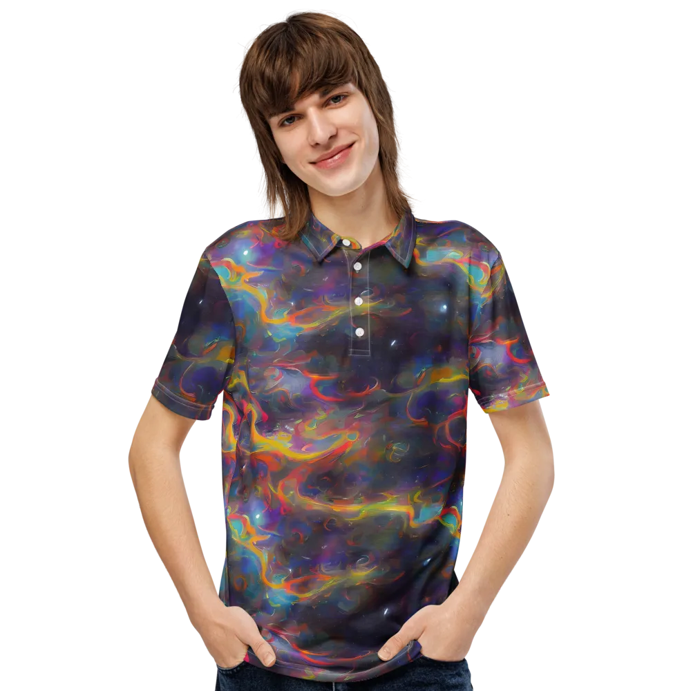 Beloeil Dreamscape on Men's Slim Fit Polo Shirt — Front