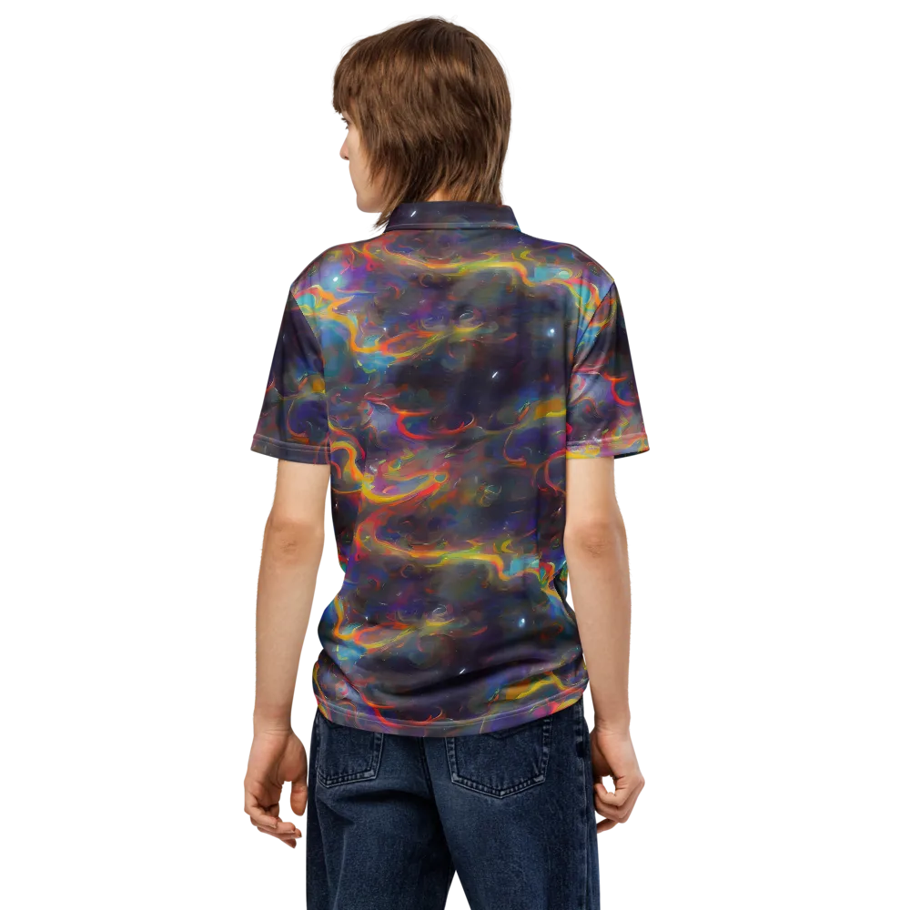 Beloeil Dreamscape on Men's Slim Fit Polo Shirt — Back
