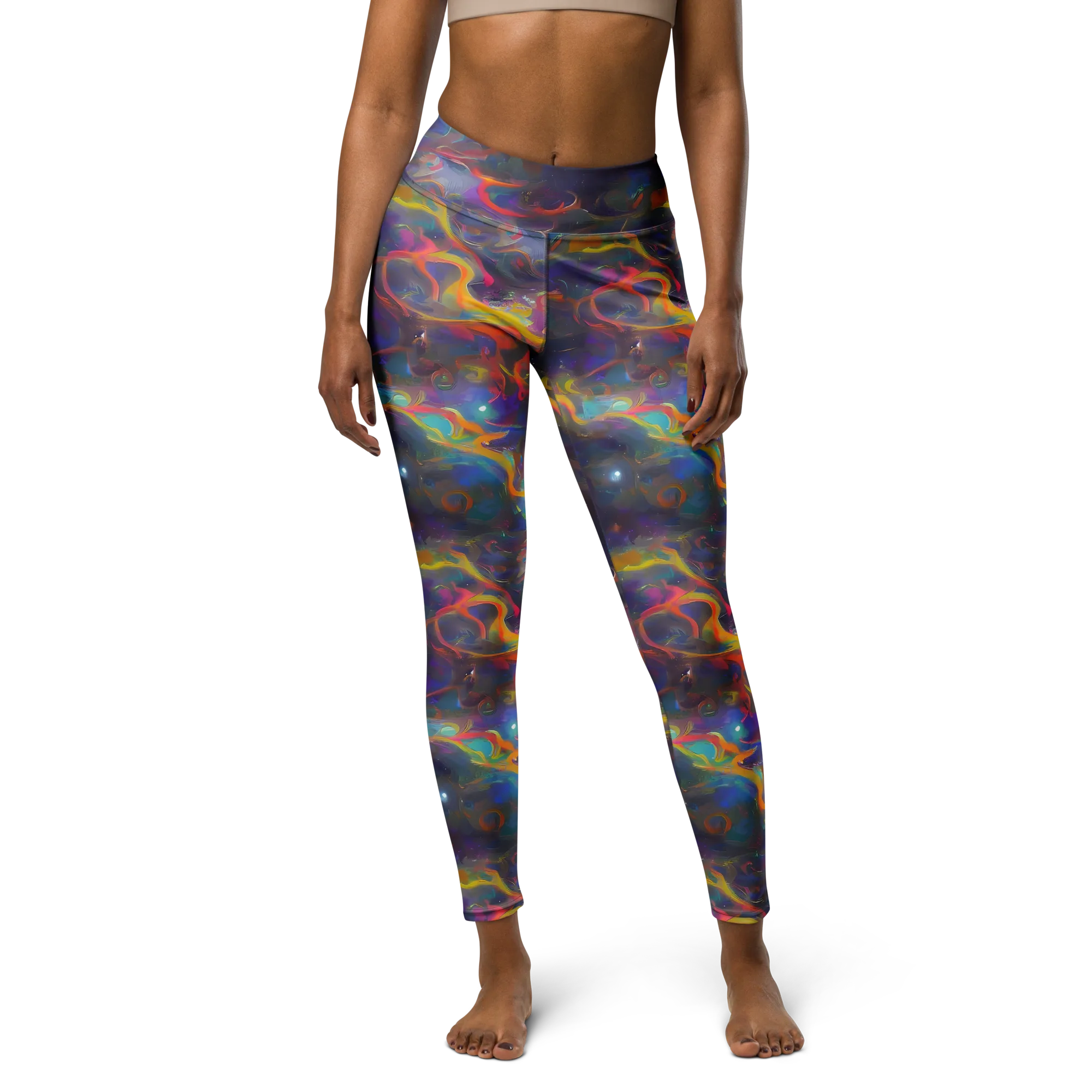 Beloeil Dreamscape on Yoga Leggings — Front
