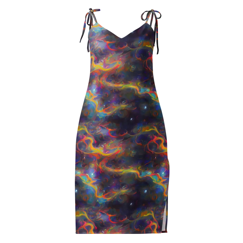 Beloeil Dreamscape on Slip Dress — Front