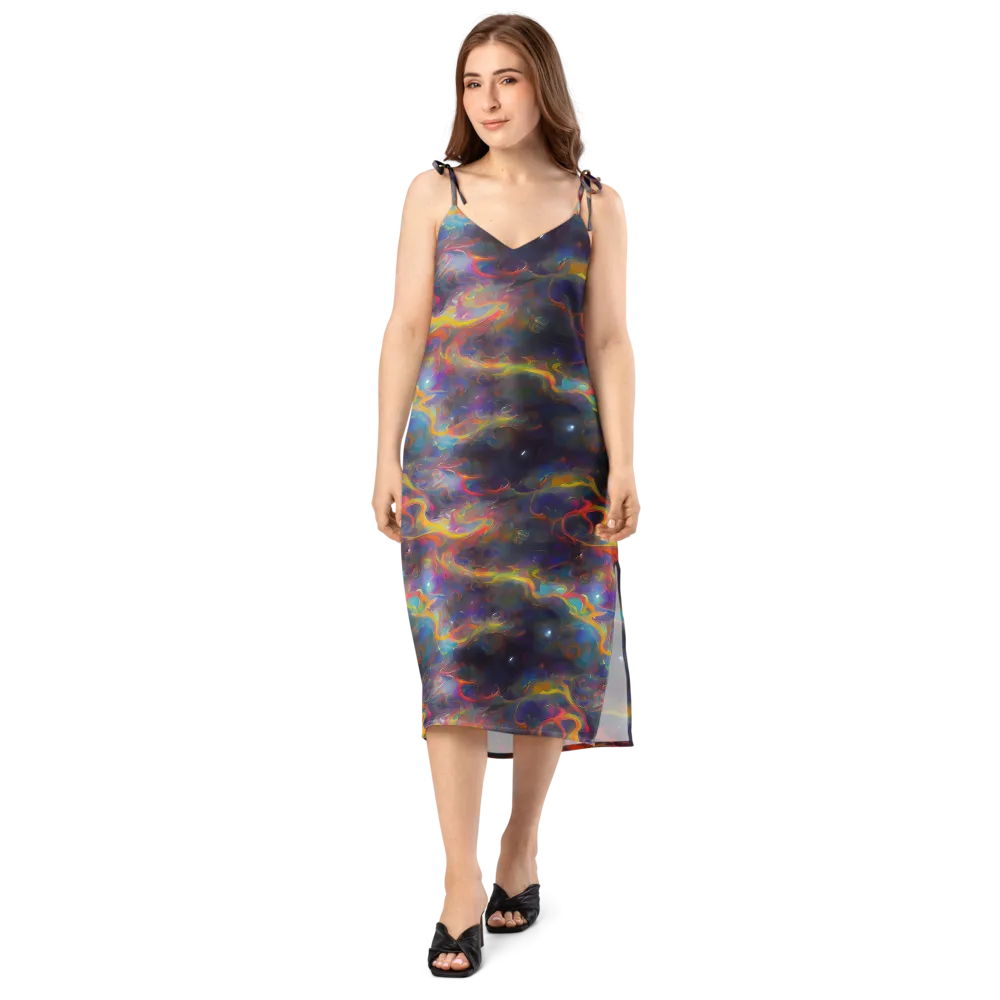 Beloeil Dreamscape on Slip Dress — Front